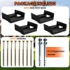8x8 Post Base for Concrete Heavy Duty Adjustable Post Bracket with 1" Standoff