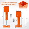 02 4x4 Screw Jack Post 13–19 Inch Adjustable House Jack for Floor Leveling (Heavy Duty 1 Pack / 2 Pack)