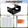 6x6 Post Base for Concrete Heavy Duty Adjustable Deck Post Bracket with 1" Standoff