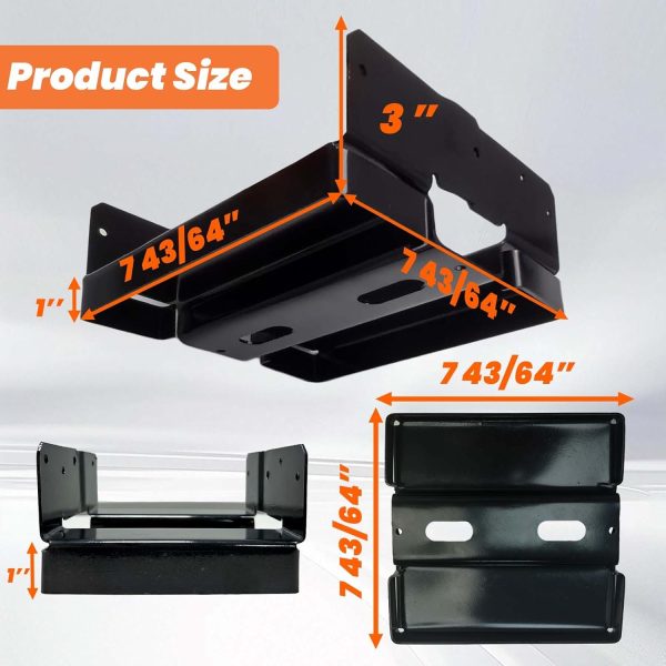 8x8 Post Base for Concrete Heavy Duty Adjustable Post Bracket with 1" Standoff