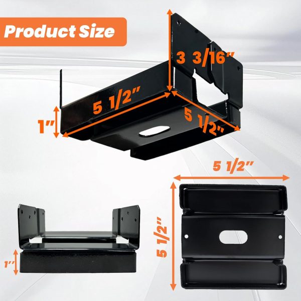 6x6 Post Base for Concrete Heavy Duty Adjustable Deck Post Bracket with 1" Standoff