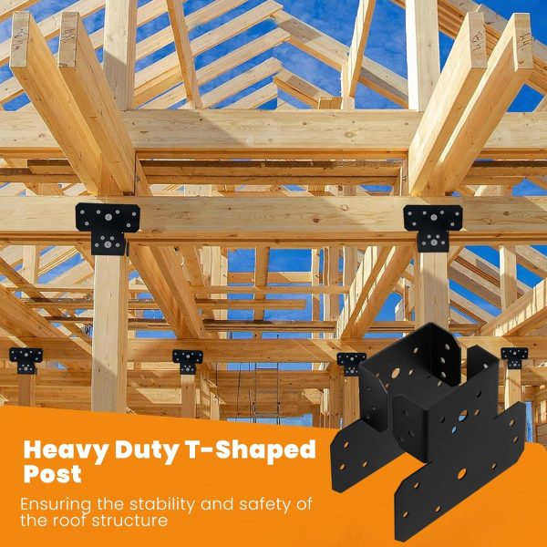 Pergola T Brackets – 4x4, 6x6 & 8x8 Post to Beam Connectors for Pergolas