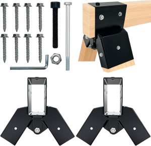 2 pack 2x4 target stand brackets steel A-frame kit