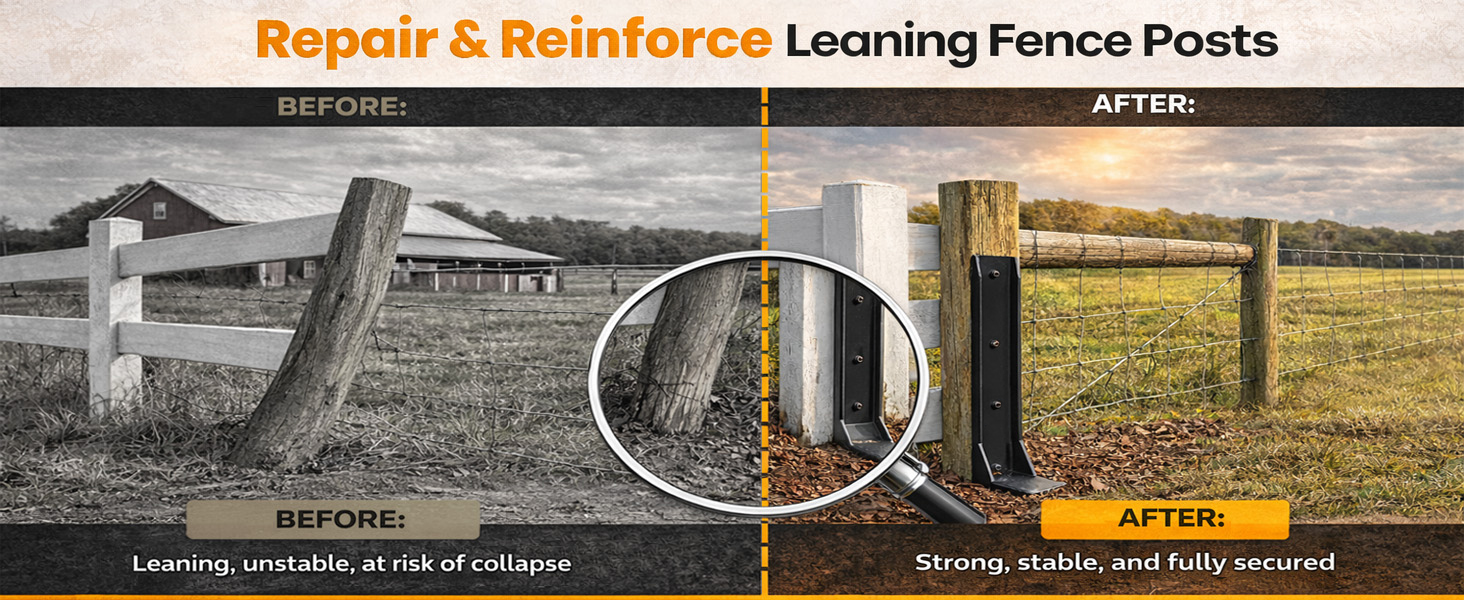 4x4 fence post repair kit