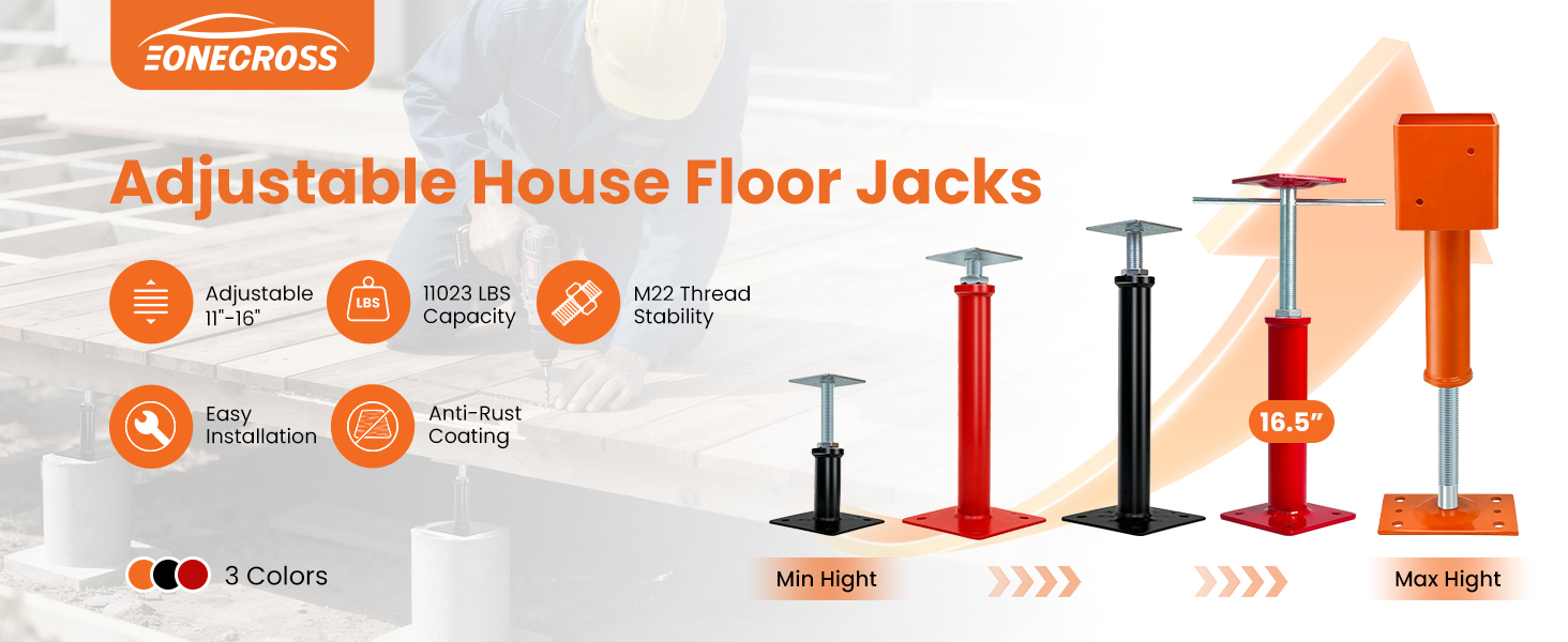 adjustable house jacks 11-16 inch