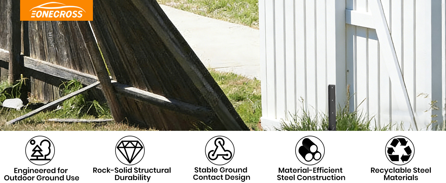 fix leaning fence post