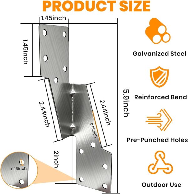 Bulk Hurricane Ties for Rafters (30 PCS / 70 PCS)