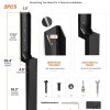 03 Repair Leaning Fence Post with Heavy-Duty Fence Repair Kit for 4x4 & 6x6 Wood Posts