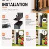 05 Repair Leaning Fence Post with Heavy-Duty Fence Repair Kit for 4x4 & 6x6 Wood Posts