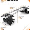 02 57.1" Router Sled for Flattening Slabs, Heavy Duty Woodworking Slab Flattening Jig Kit