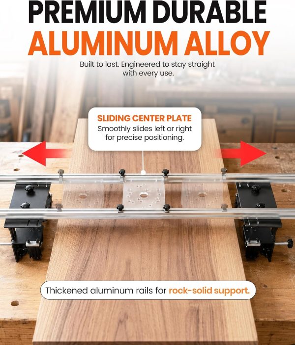 04 57.1" Router Sled for Flattening Slabs, Heavy Duty Woodworking Slab Flattening Jig Kit