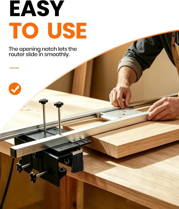 07 57.1" Router Sled for Flattening Slabs, Heavy Duty Woodworking Slab Flattening Jig Kit