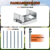 12×12 Post Base for Concrete Heavy Duty Adjustable Post Bracket with 1″ Standoff