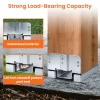 12×12 Post Base for Concrete Heavy Duty Adjustable Post Bracket with 1″ Standoff