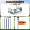 10×10 Post Base for Concrete Heavy Duty Adjustable Post Bracket with 1.2″ Standoff