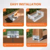 10×10 Post Base for Concrete Heavy Duty Adjustable Post Bracket with 1.2″ Standoff